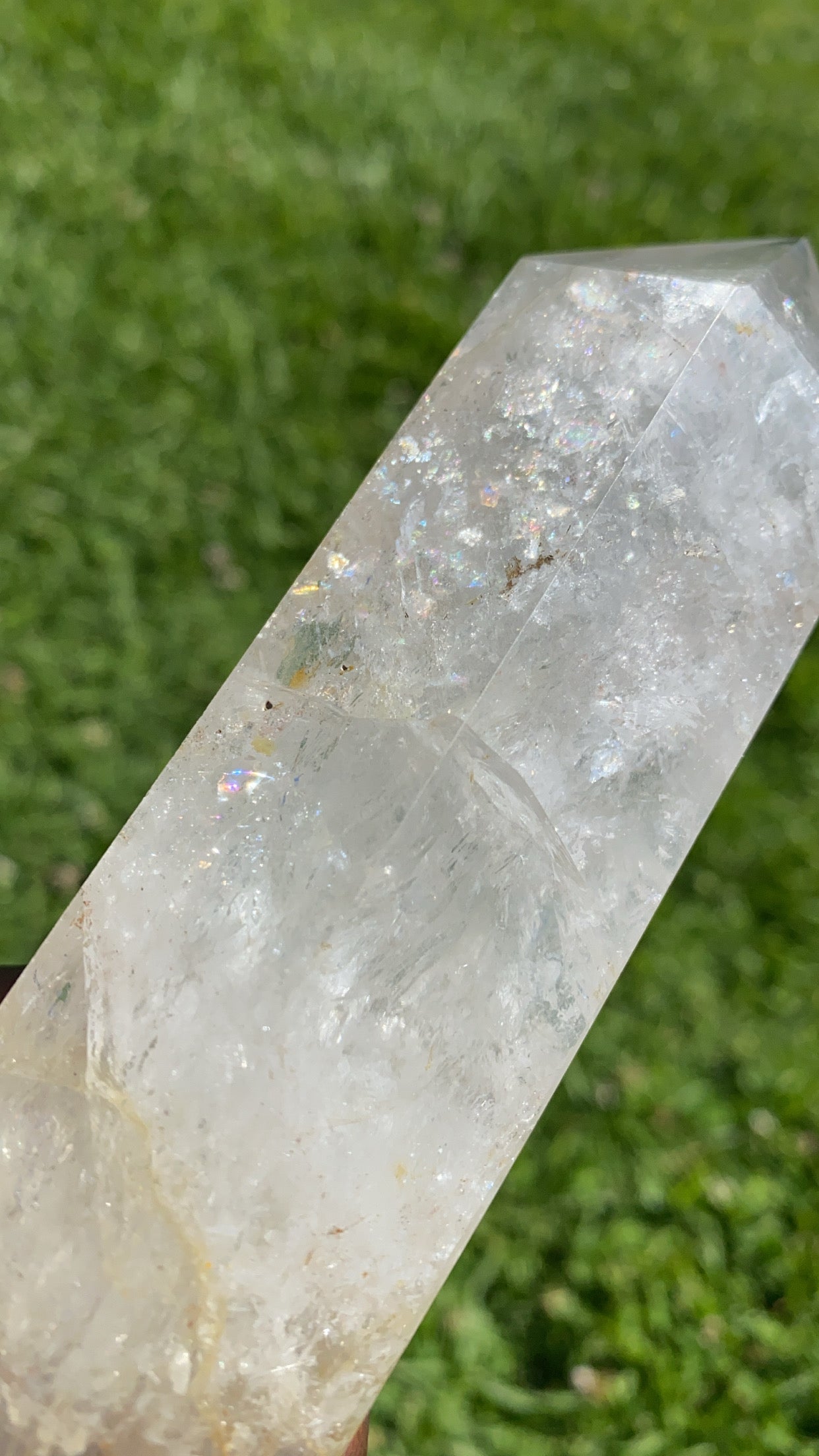 Clear Quartz DT Double Point Wand