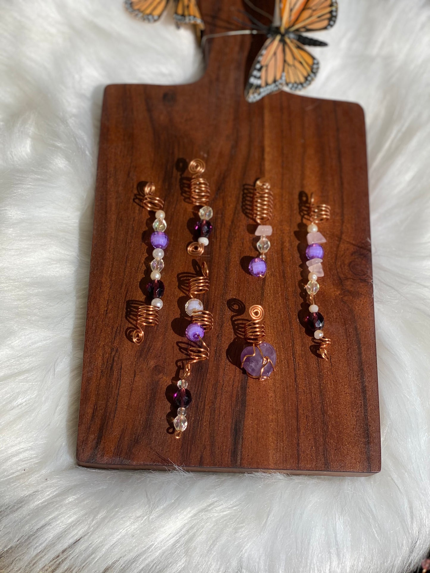 Amethyst Heart LOC / Hair set