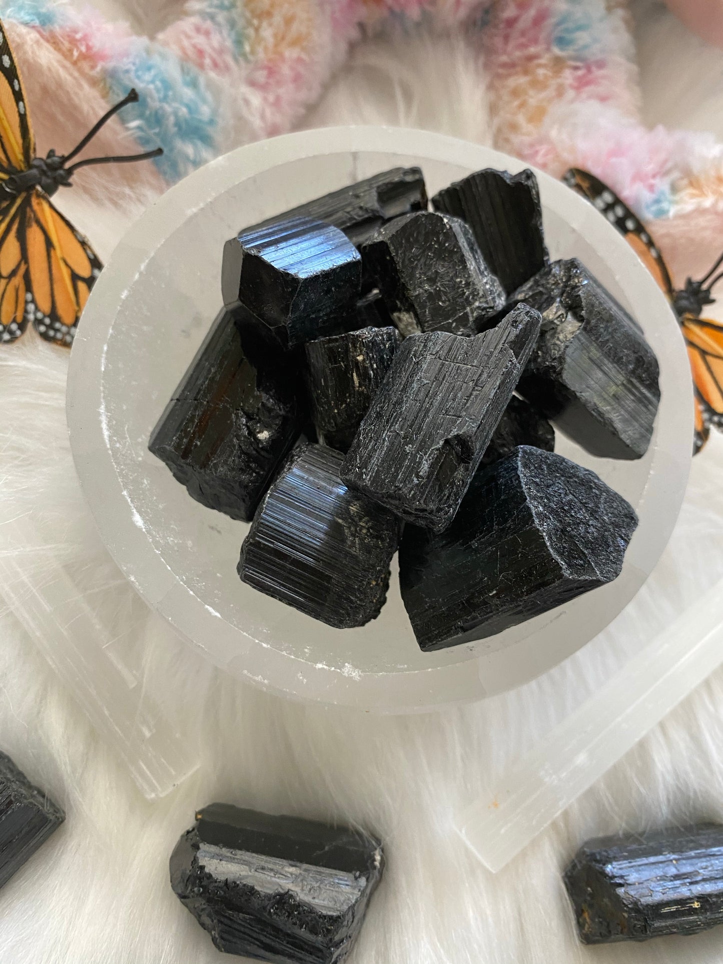 Raw Black Tourmaline Pieces
