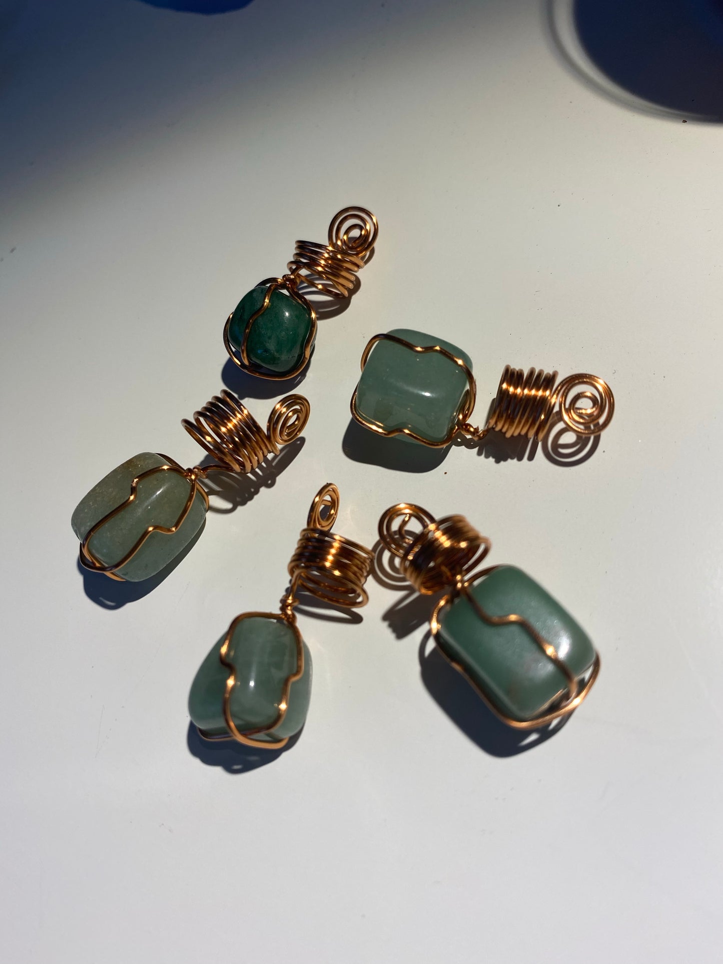 Green Aventurine LOC / Hair Charm