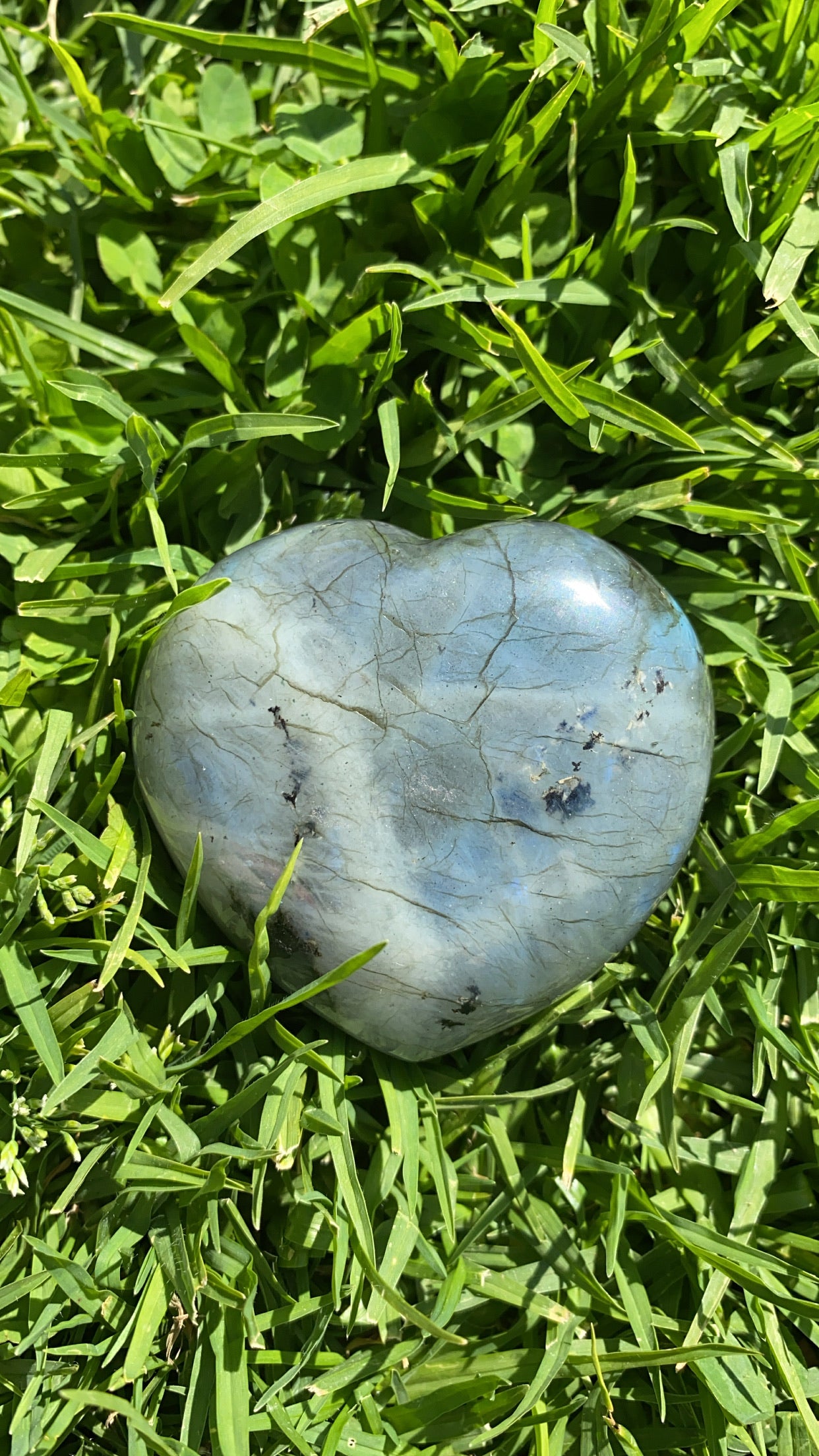 Labradorite Heart
