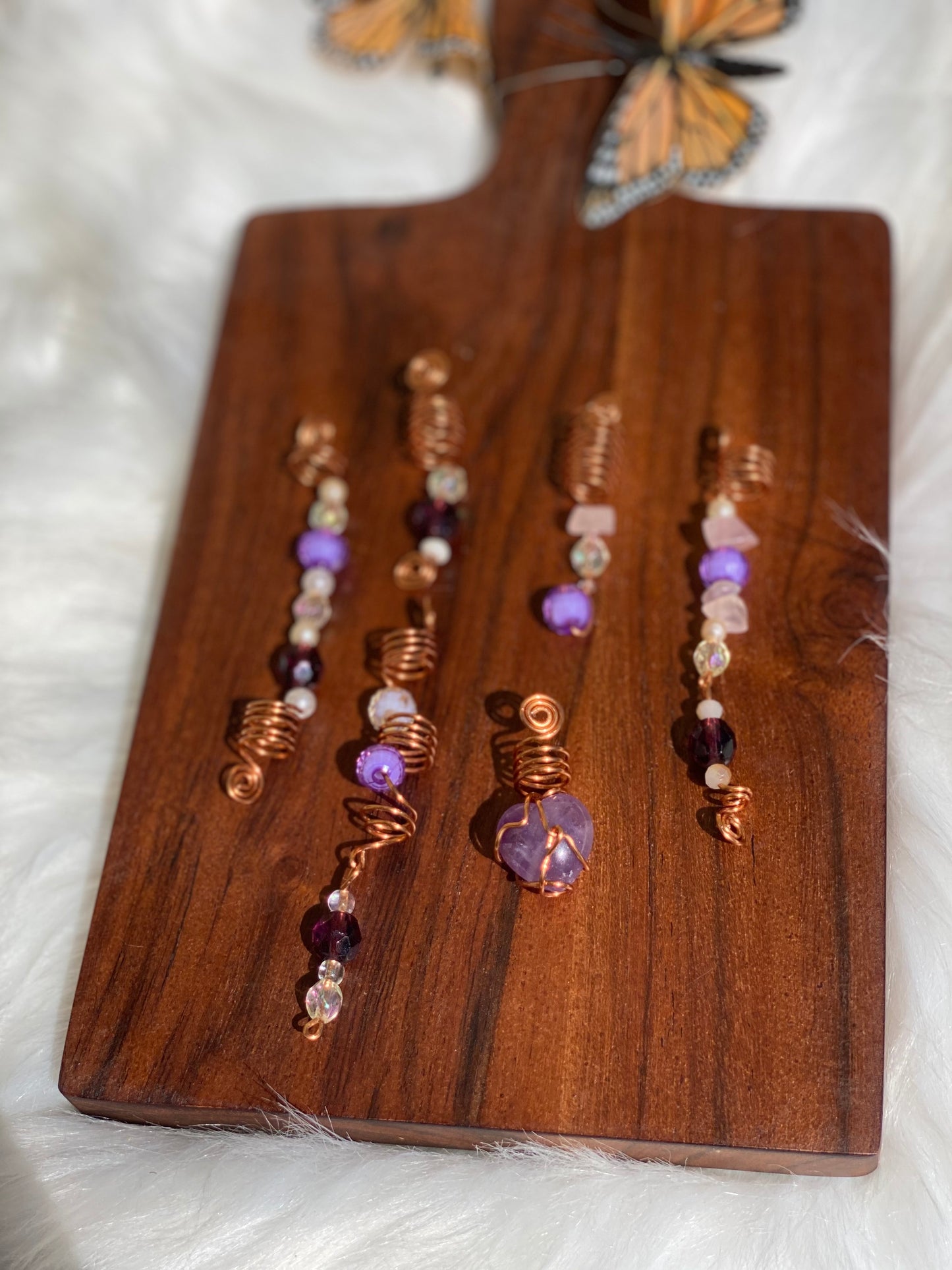 Amethyst Heart LOC / Hair set
