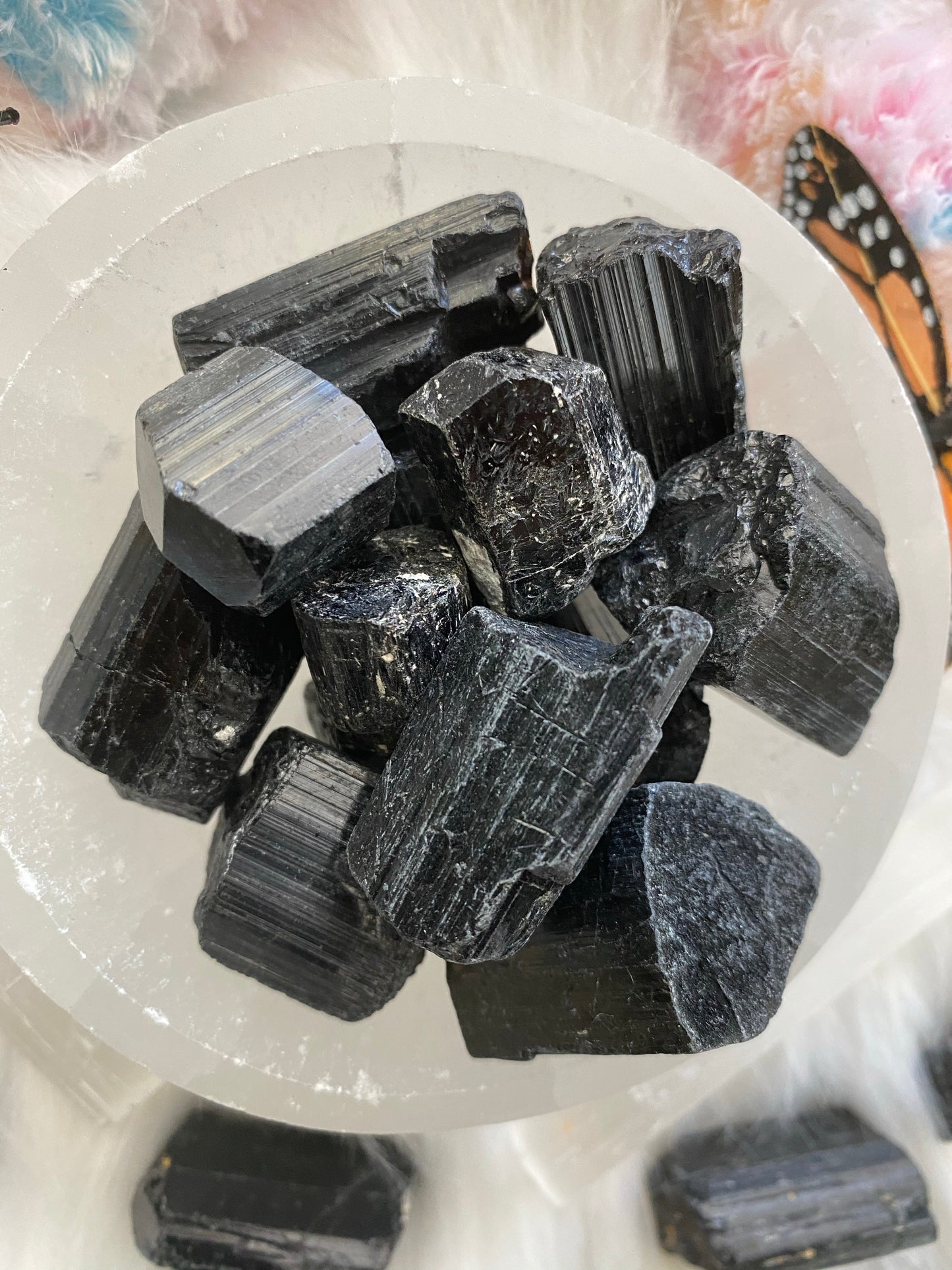 Raw Black Tourmaline Pieces