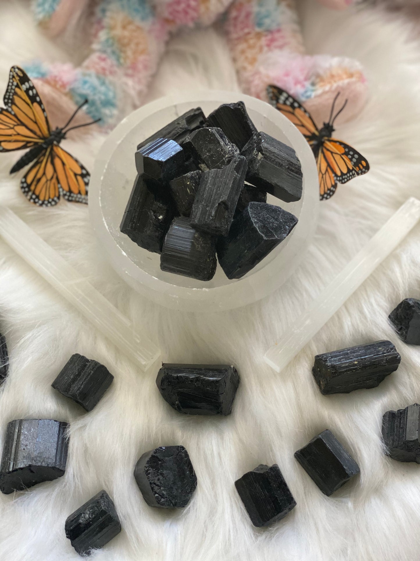 Raw Black Tourmaline Pieces