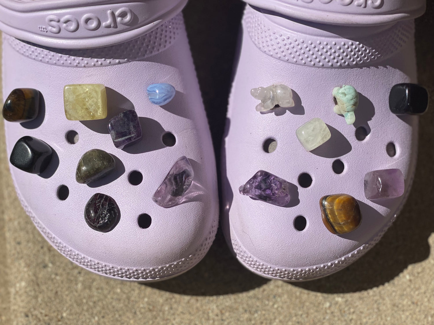 Authentic REAL Crystal Clog Charms