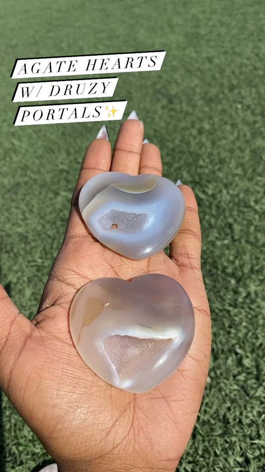 Agate Heart w/ Druze Portal