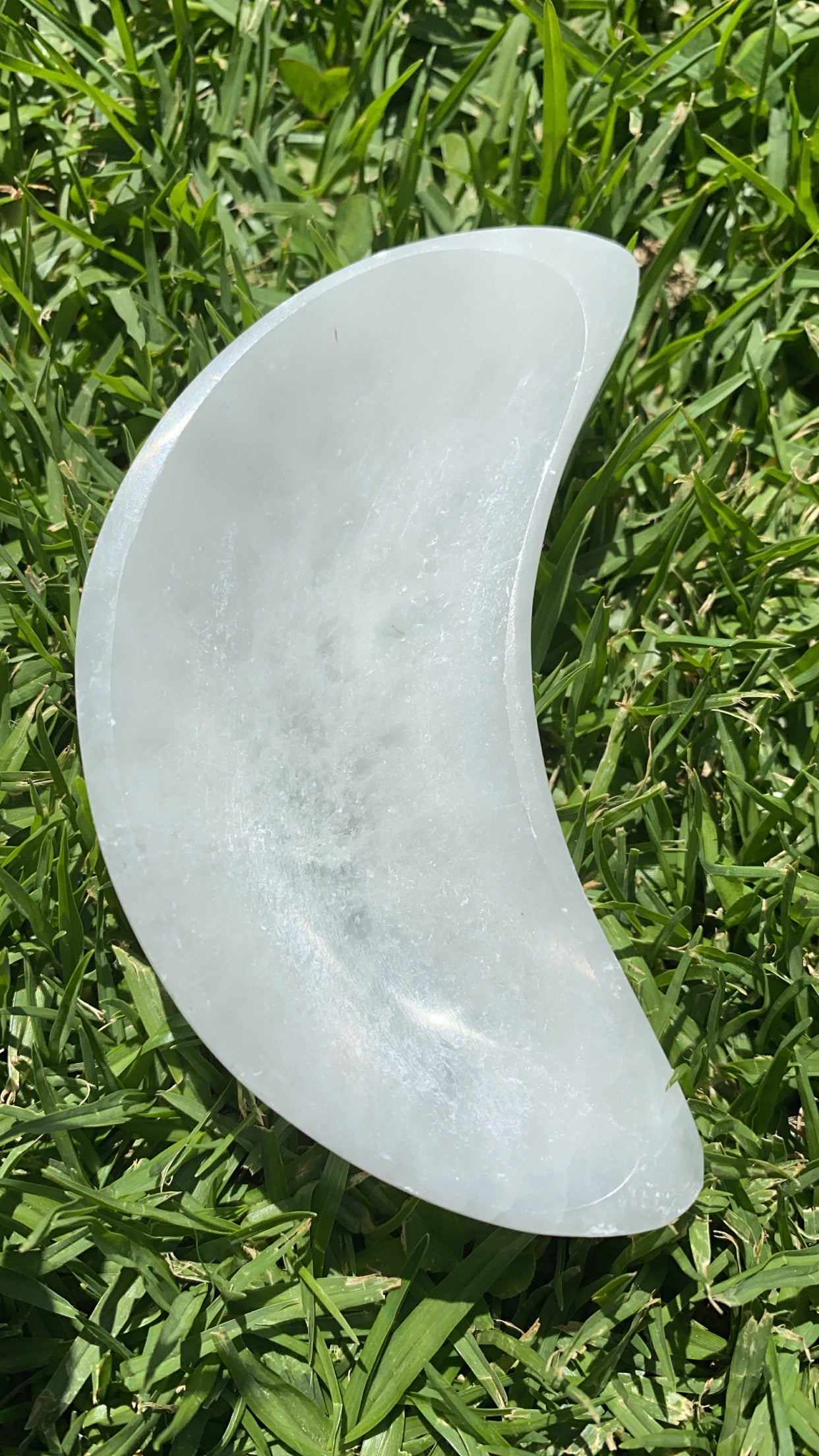 Selenite Crescent Moon Bowl