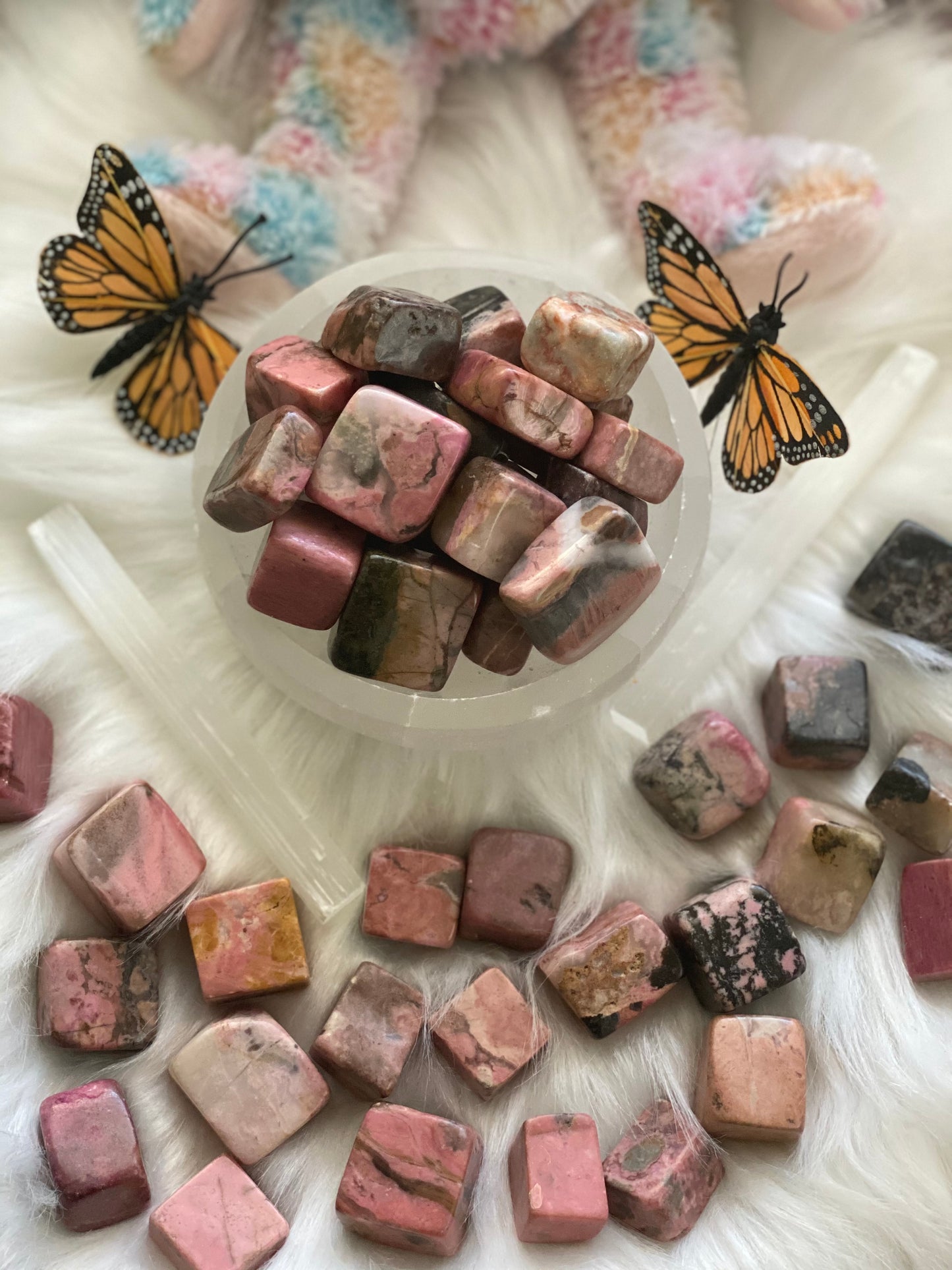 Rhodonite Cubes