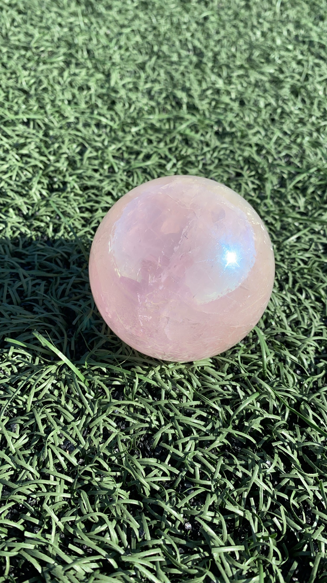 Starlight Rose Quartz Sphere