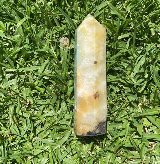 Caribbean Blue Calcite Tower