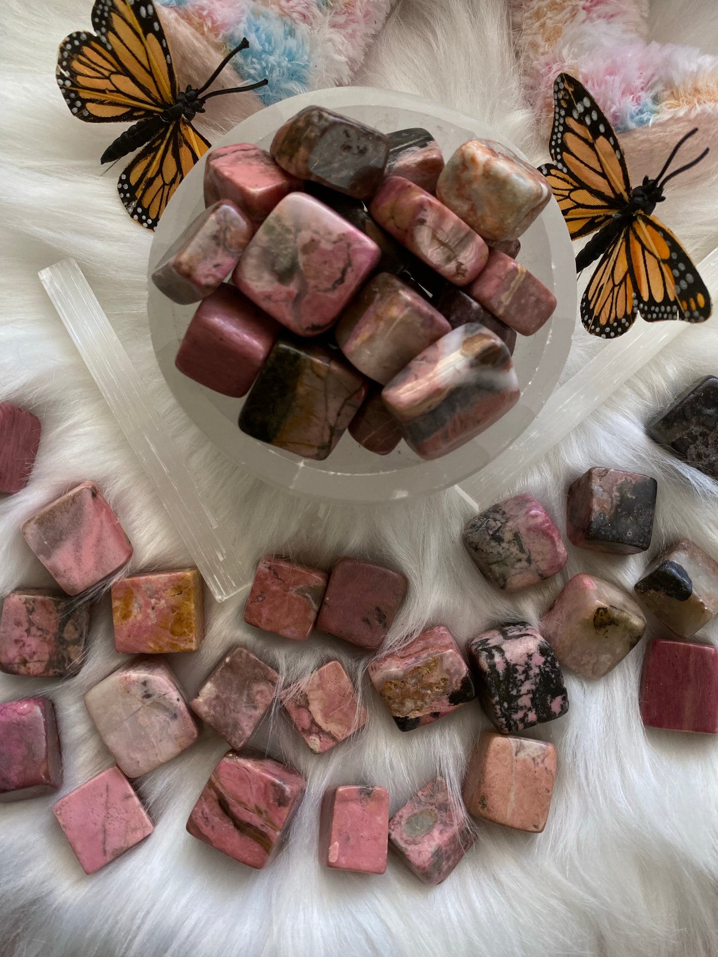 Rhodonite Cubes