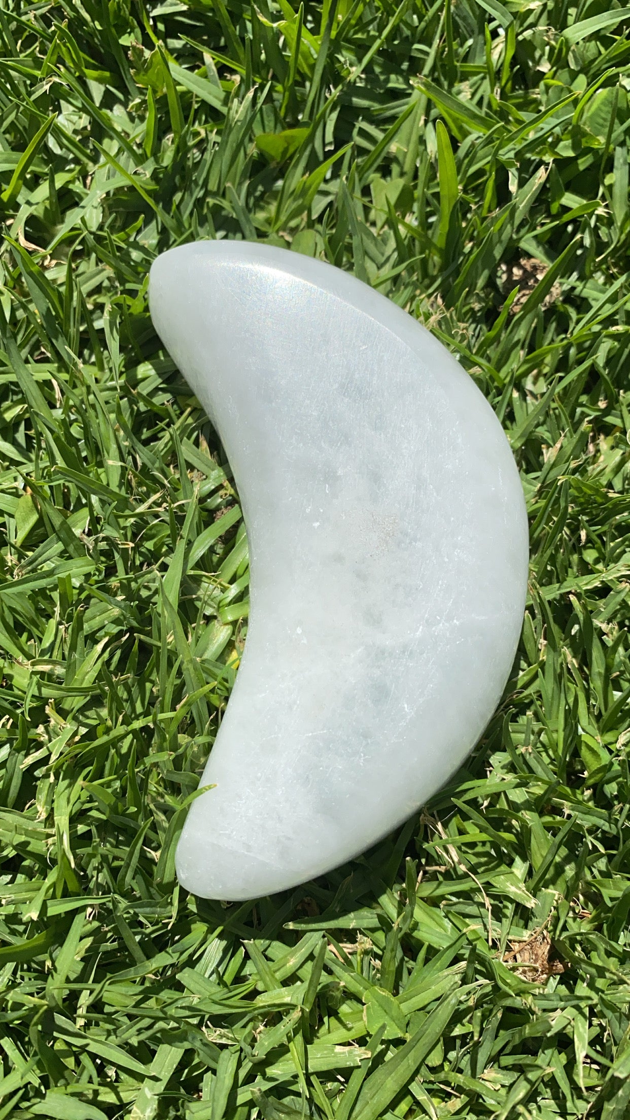 Selenite Crescent Moon Bowl
