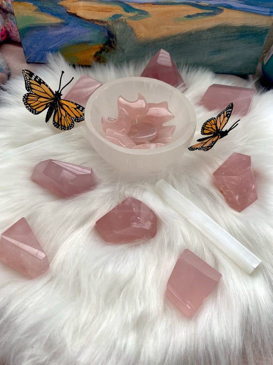 Madagascar Rose Quartz Freeforms