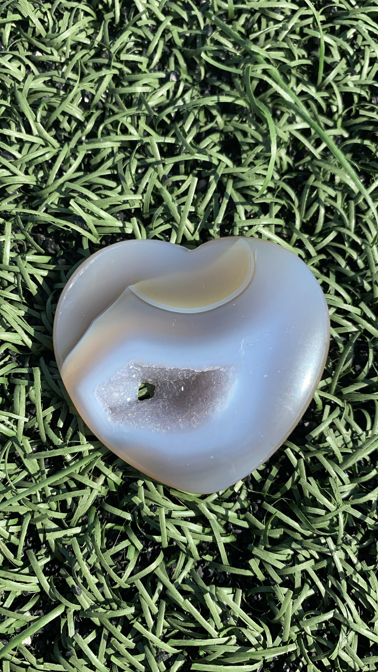 Agate Heart w/ Druze Portal