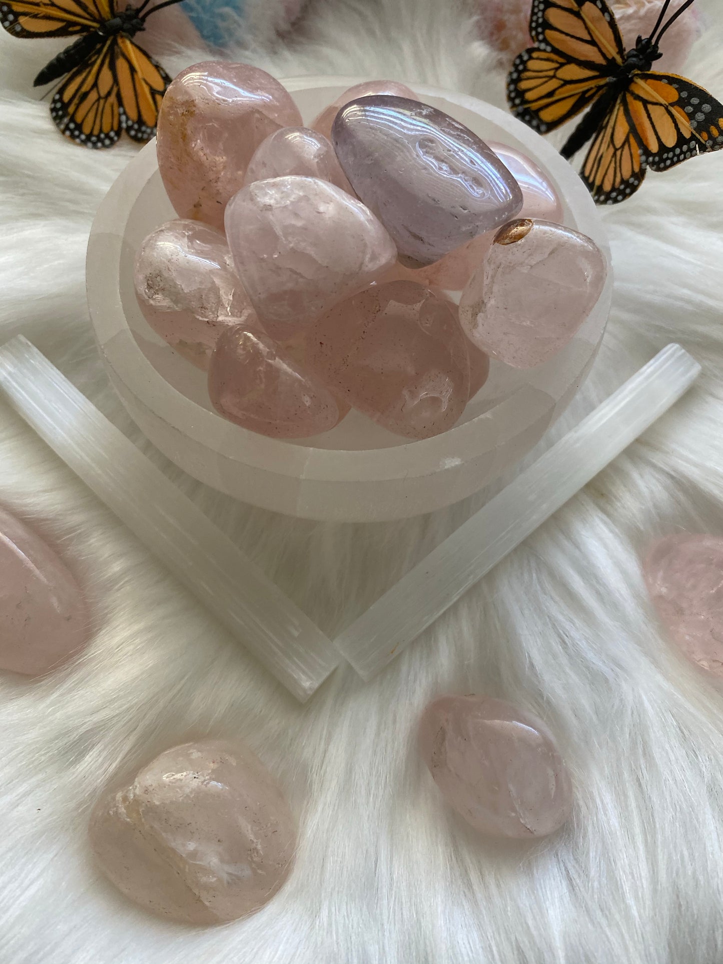 Rose Quartz Tumbles