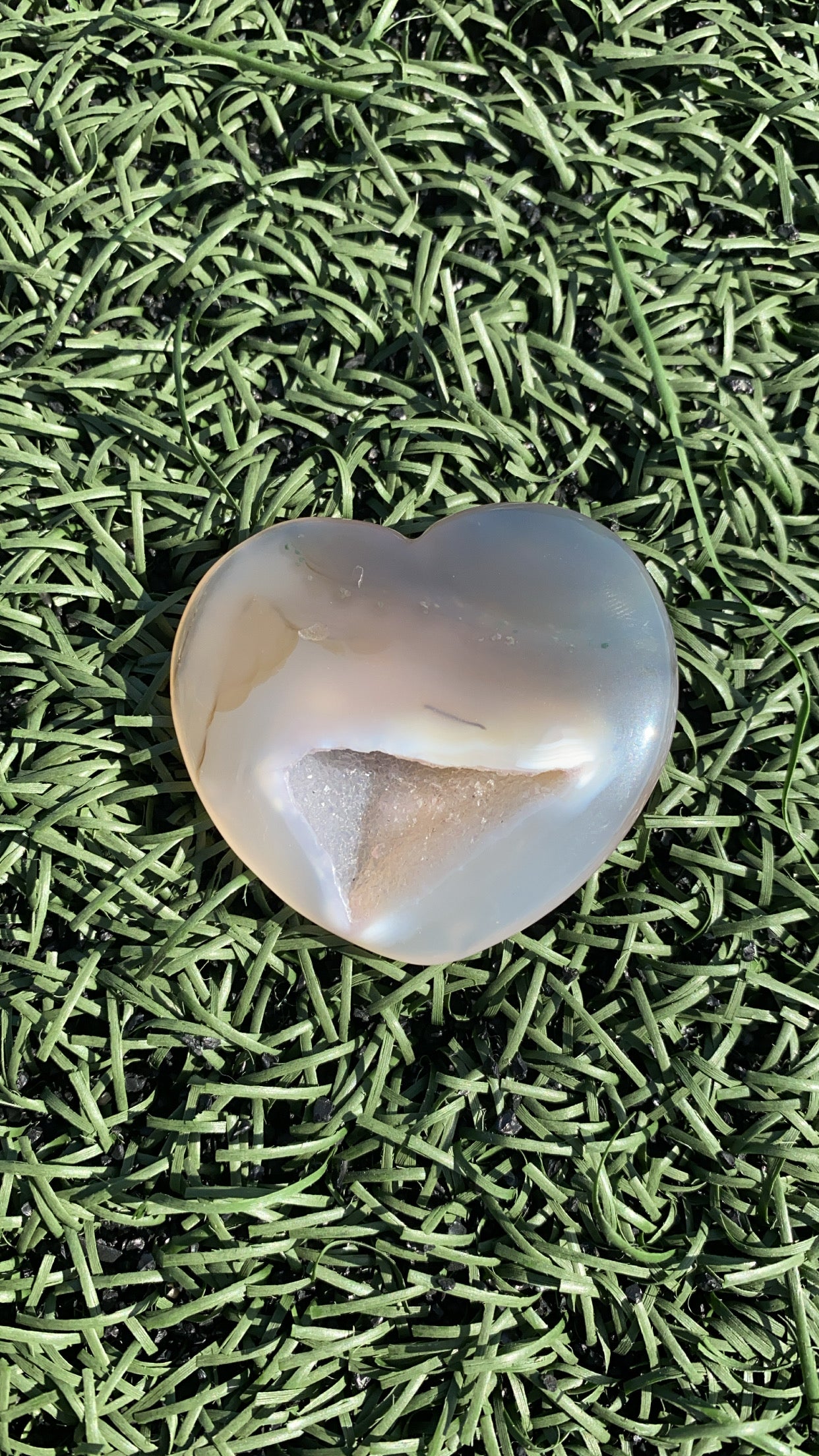 Agate Heart w/ Druze Portal
