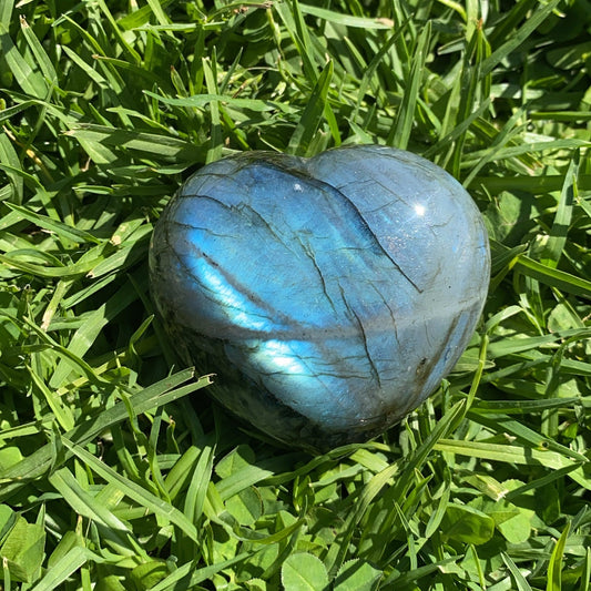 Labradorite Heart
