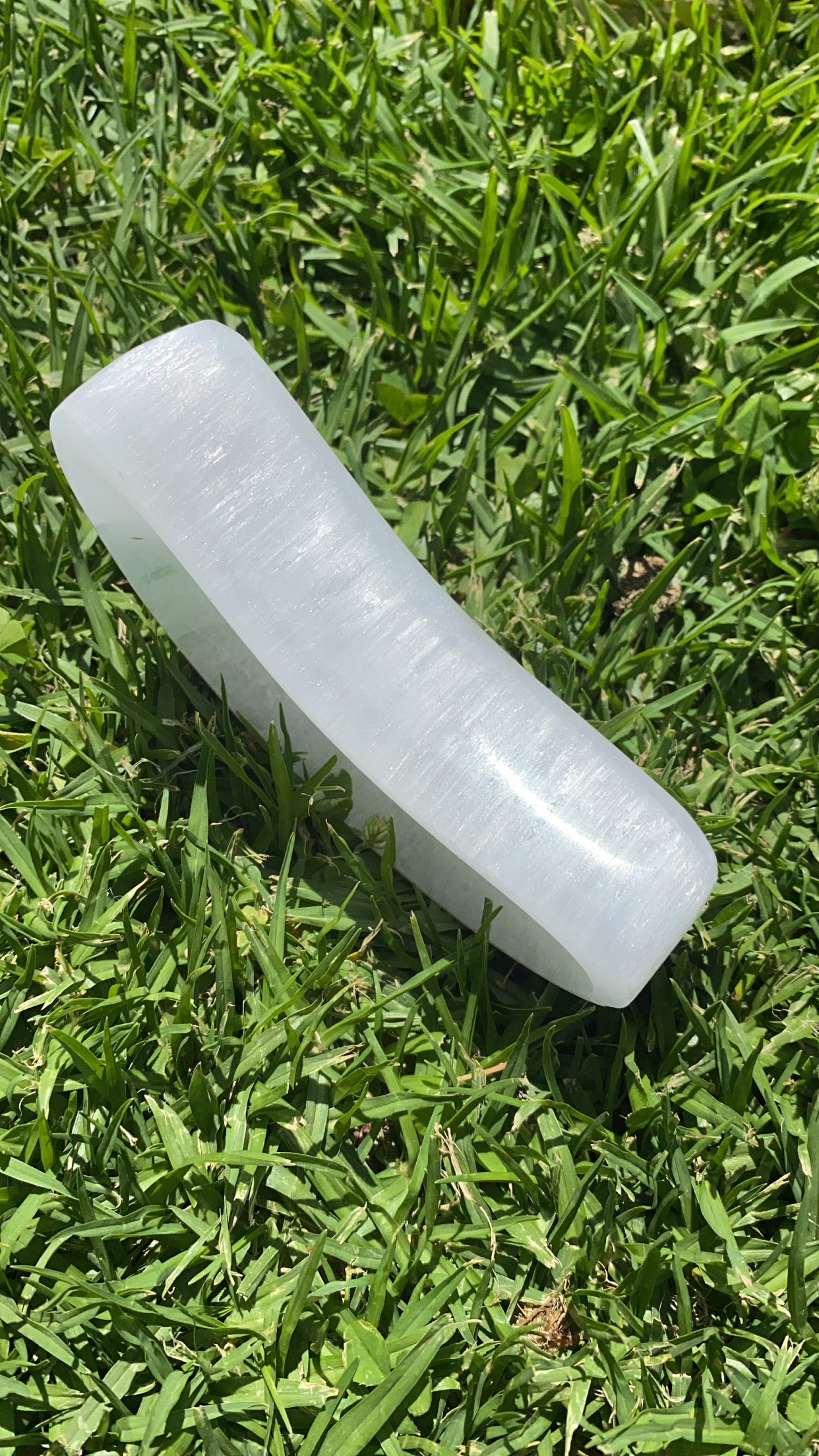 Selenite Crescent Moon Bowl