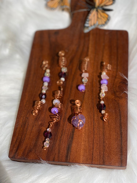 Amethyst Heart LOC / Hair set