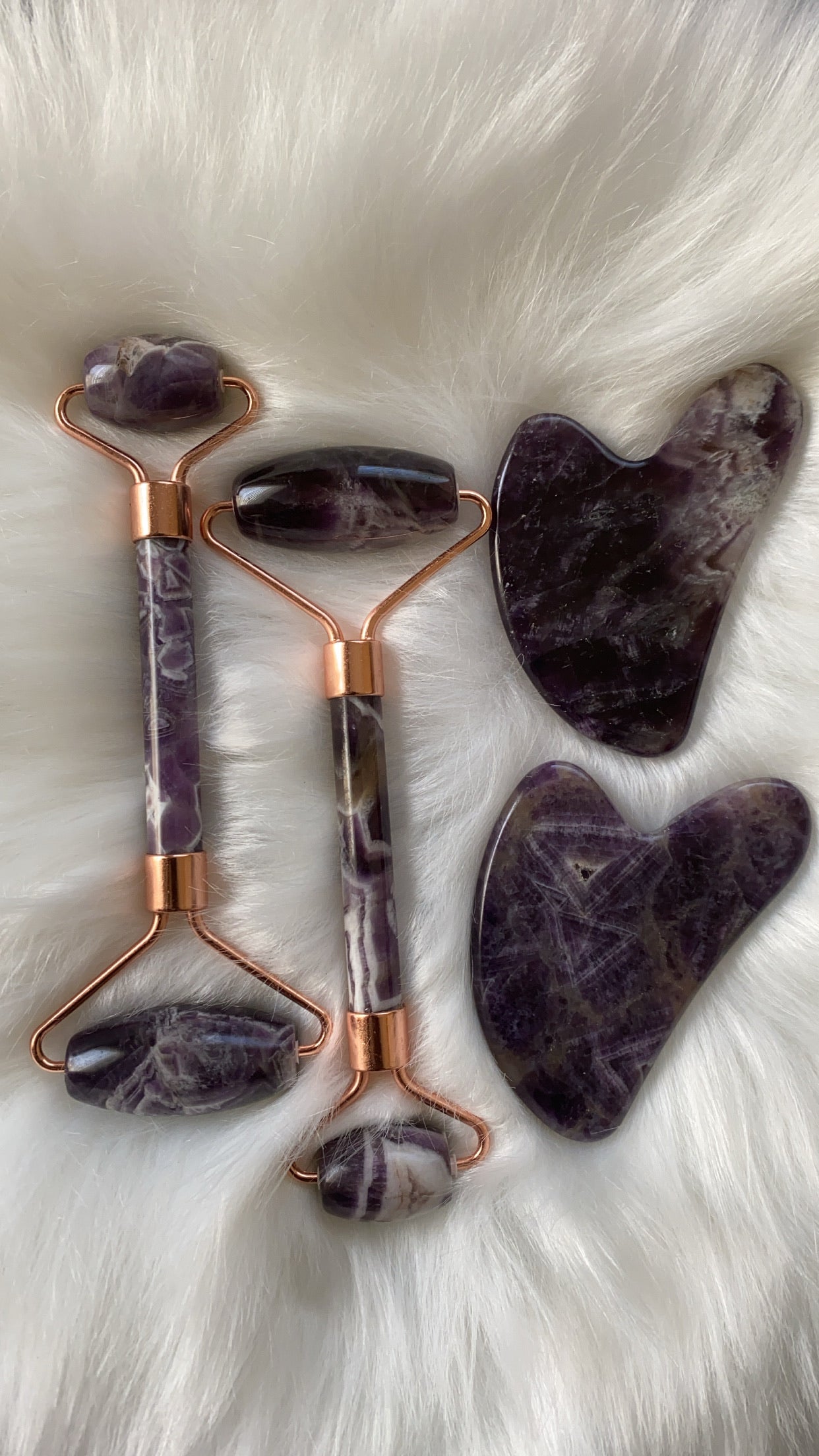 Amethyst (Chevron/Dream)Gua Sha Set