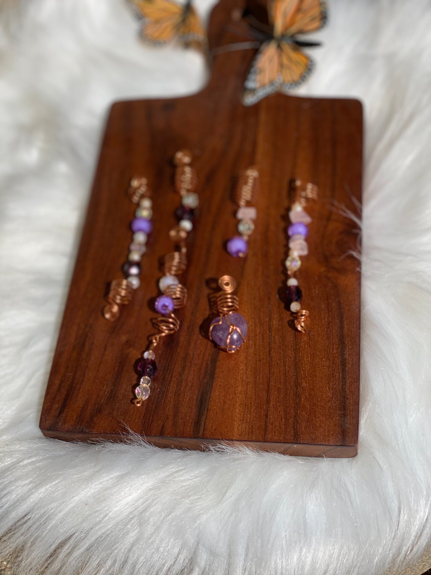 Amethyst Heart LOC / Hair set
